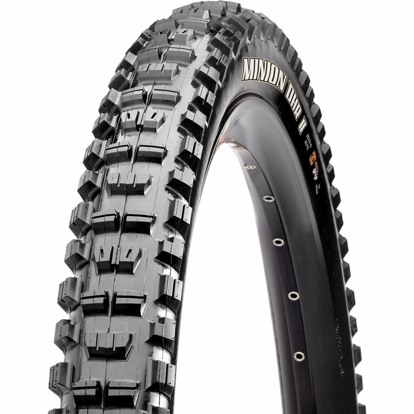 Maxxis Minion DHR II EXO  TR 60TPI Folding 3C MaxxTerra tire - 27.5 x 2.40WT - Black