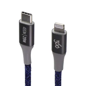 360 (4Ft) Habitatcharge Usb-C To 8-Pin Lightning Braided Cable - Navy Hot Offer Frenzy Shop Grab Savings