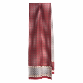 Special Surprise Sale Burgundy Double Silk Scarf