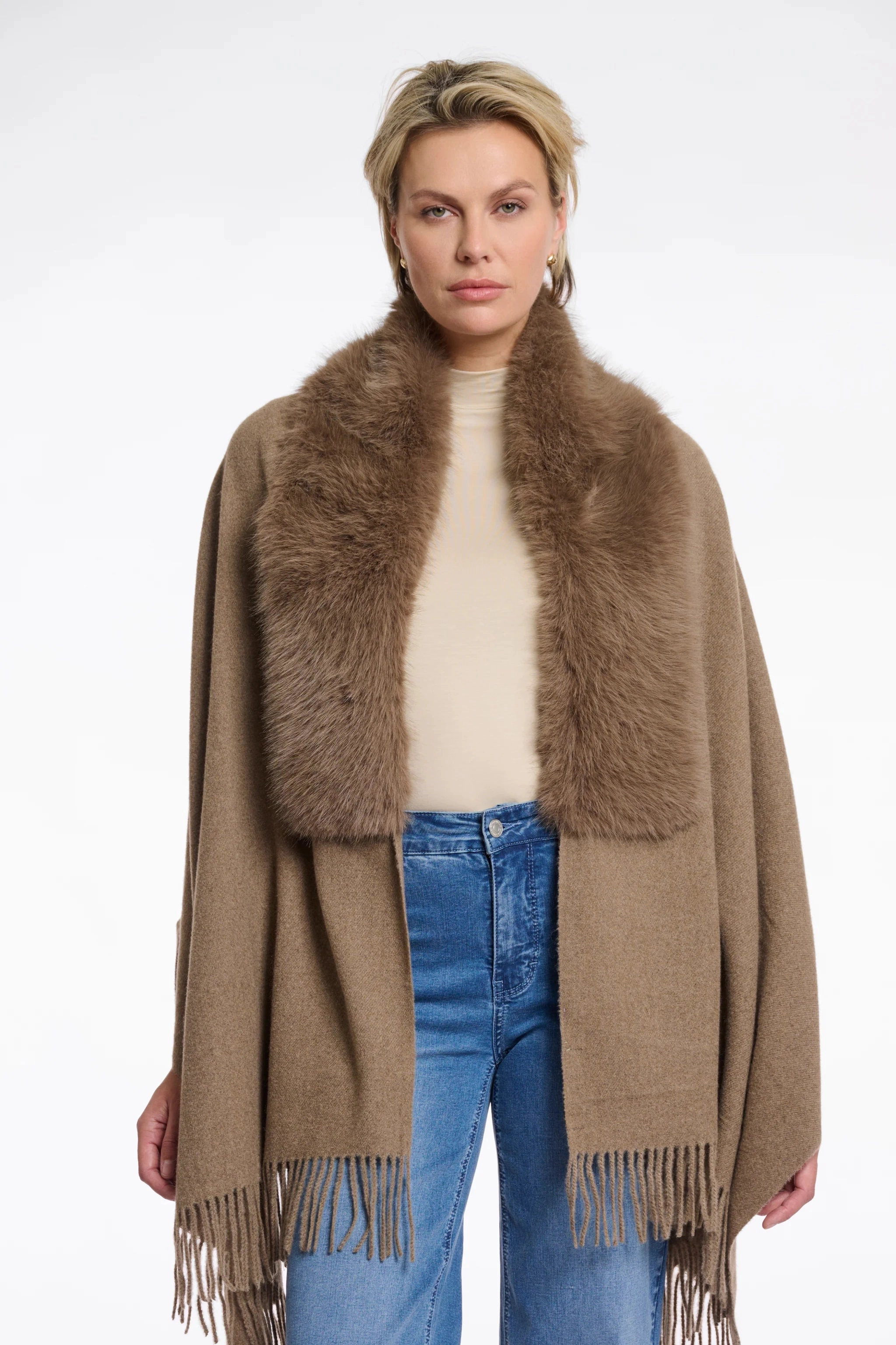 Trendy Picks Today Today Only Savings Rino & Pelle Wendy  Cape In Toffee