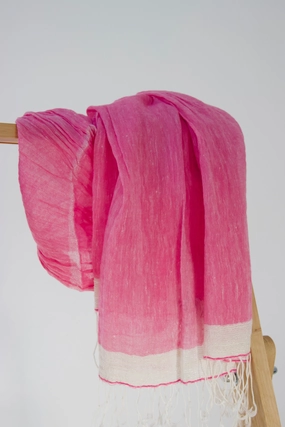 Hot Deal Alert Exclusive Deal Inside Exclusive Linen Pink Scarf / Shawl