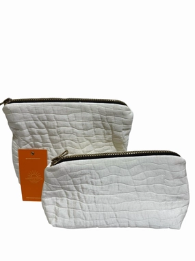 MustHave Clearance Sweet Deal Inside Make Up Bags Set In Off White