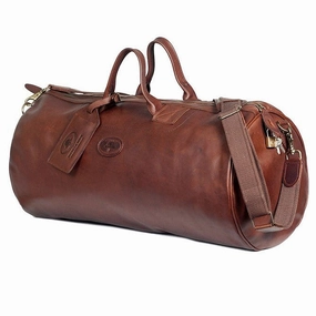 Clearance Event Instant Savings Inside Melvill & Moon Leather Short Safari Duffel Bag | Brown