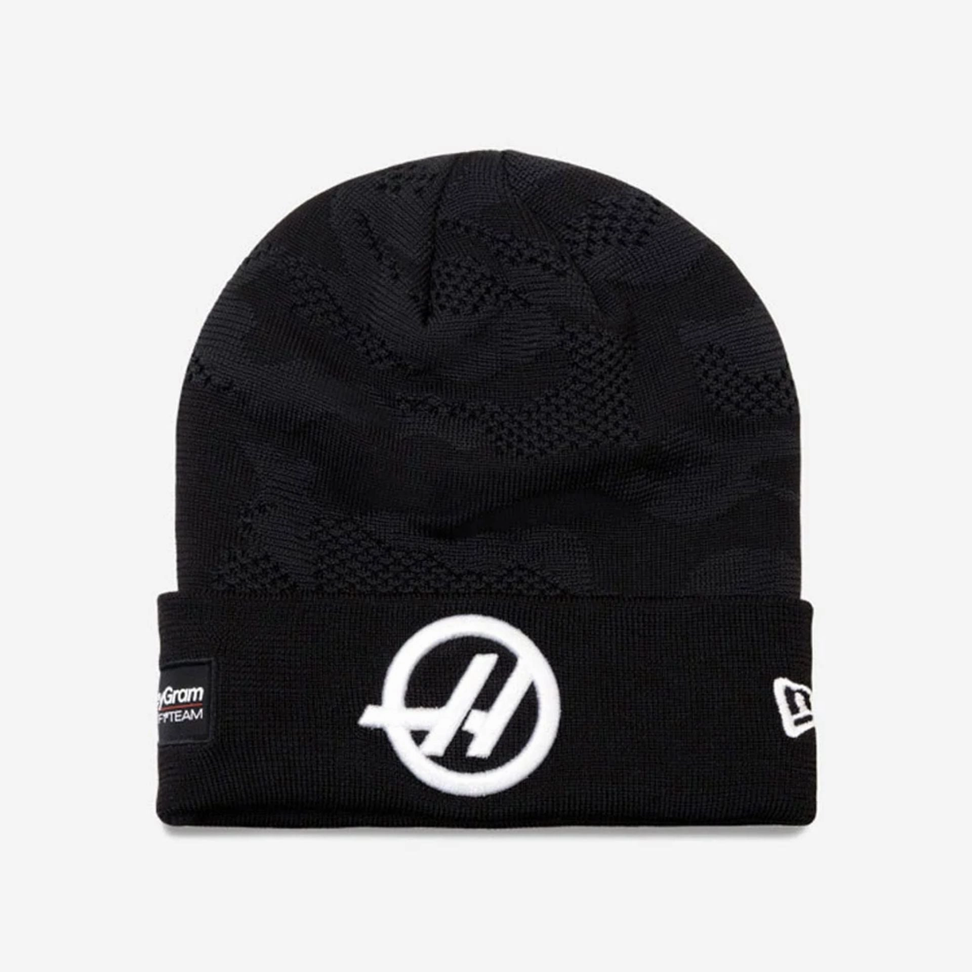 Moneygram Haas F1 Camo Black Cuff Knit Beanie Hat Hot Pick Sale