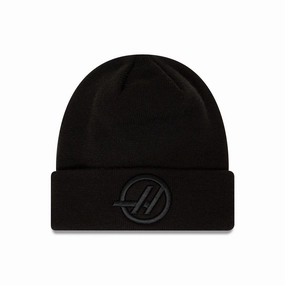 Gift Ideas Galore Moneygram Haas F1 Essential Black Cuff Knit Beanie Hat
