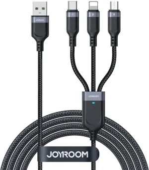 Joyroom S-A18 3-In-1 Multi-Use Series 3.5A Data Cable Dont Miss This Deal Shop Grab Offer