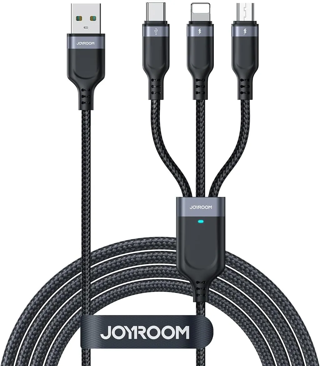 Joyroom S-A18 3-In-1 Multi-Use Series 3.5A Data Cable Dont Miss This Deal Shop Grab Offer
