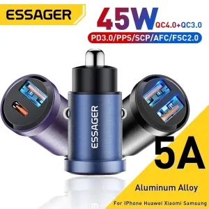 Price Slash Today Essager 30W Usb Fast Car Charger Pd 3.0 Usb Type C For Iphone & Android