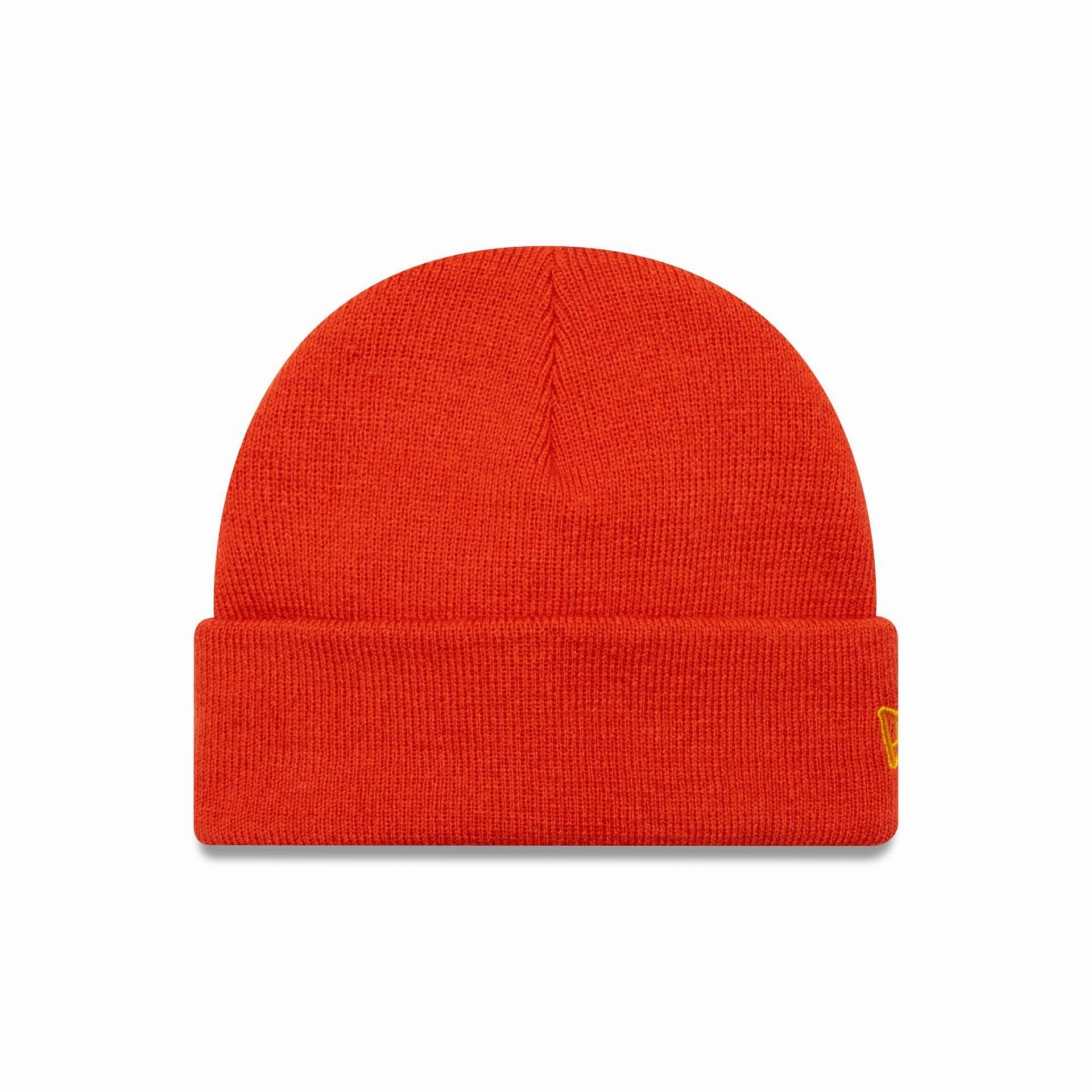New Era Dark Orange Short Cuff Knit Beanie Hat Limited Time Hot Deal