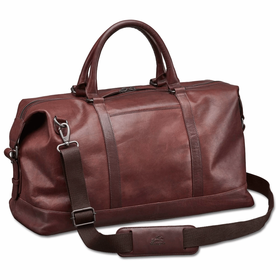 Mancini Buffalo 20" Leather Duffle Bag Clearance Event Dont Miss Big Savings