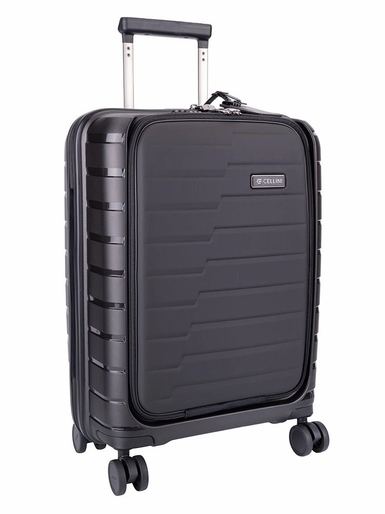 Shop Grab Now MustHave Steals Cellini Microlite Trolley Carry On Business Trolley | Black