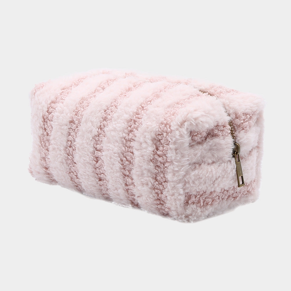 Stripe Sherpa Pouch Bag Shop Save Today Flash Discount Today