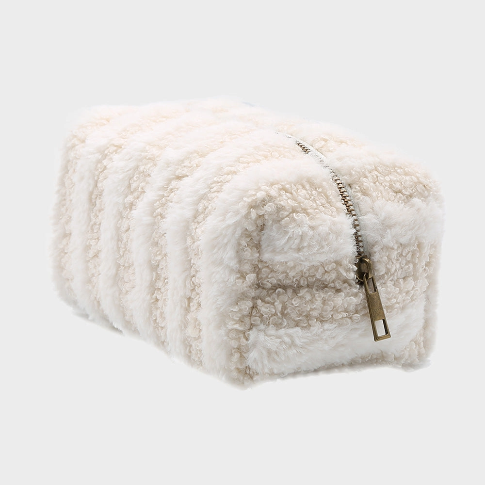 Flash Pick Today Stripe Sherpa Pouch Bag