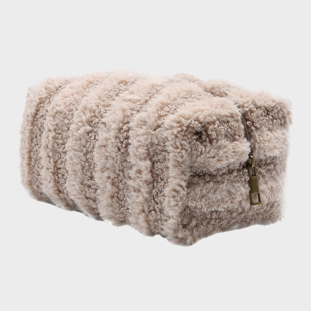 Stripe Sherpa Pouch Bag Grab Todays Deal