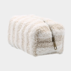 Flash Pick Today Stripe Sherpa Pouch Bag
