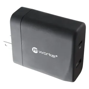 Mworks! Mpower! (30-Watt) Usb And Usb-C Fast Pd Wall Charger - Black Exclusive Deal Inside