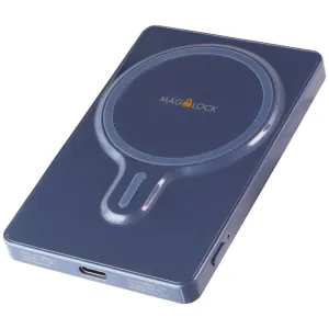 Limited Time Sale Limited Stock Offer Mycharge Mag-Lock Magnetic Powerbank For Magsafe Iphones - 3,000Mah / Blue