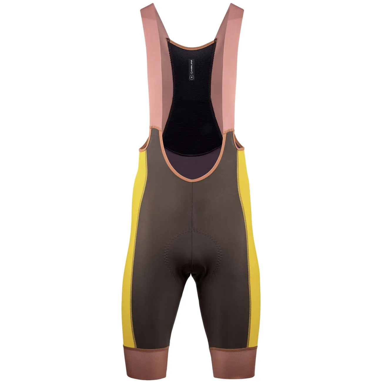Nalini Patchwork bib shorts - Brown