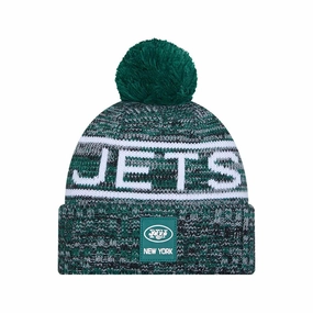 Mega Discount Today New York Jets Nfl Sideline Green Sport Knit Beanie Hat
