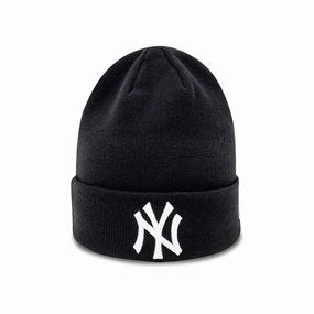 New York Yankees Essential Black Cuff Beanie Hat Mega Sale Now Grab Save Today