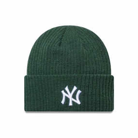 Flash Sale Alert Instant Savings Deal New York Yankees Mlb Dark Green Wide Cuff Knit Beanie Hat