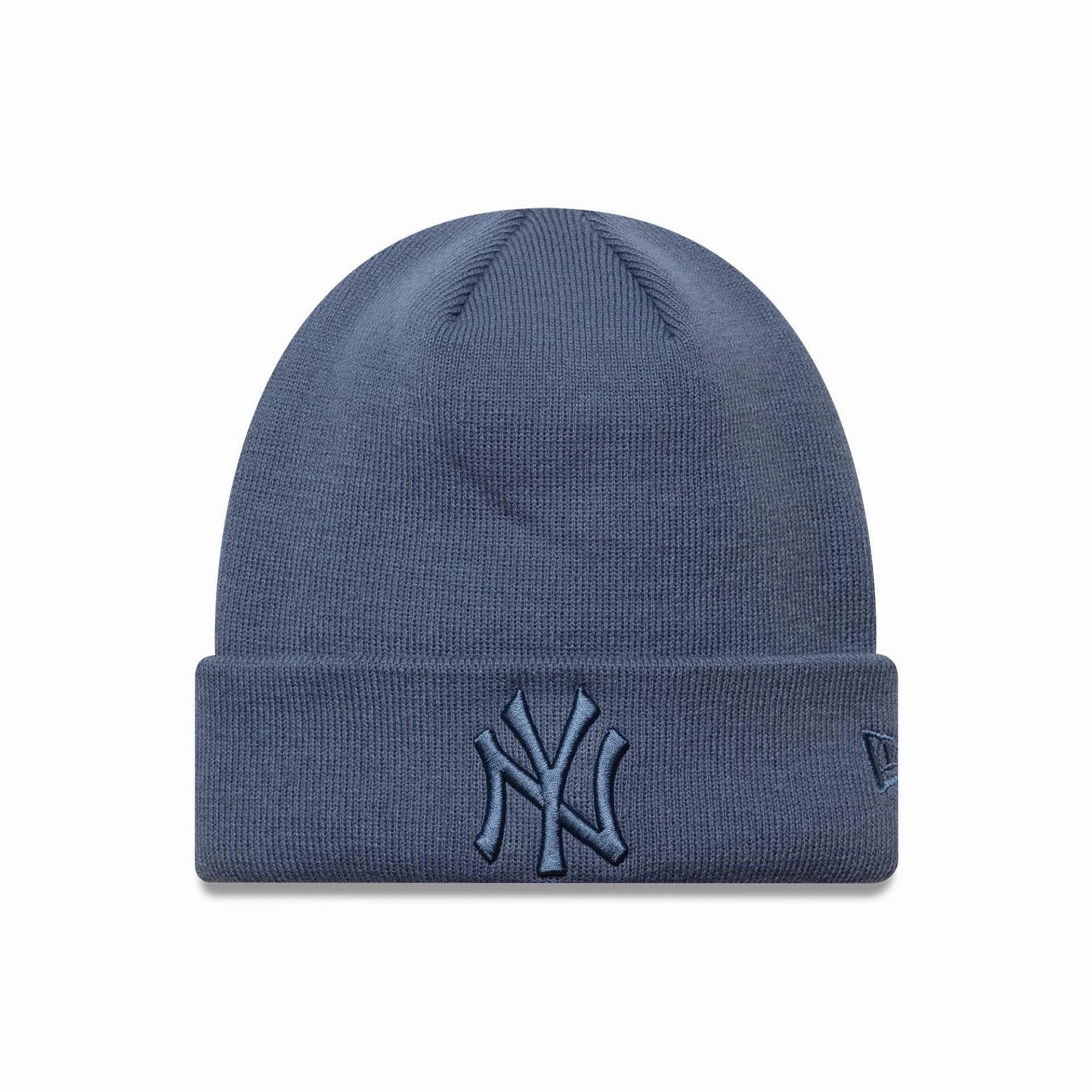New York Yankees Mlb League Essential Dark Blue Cuff Knit Beanie Hat Best Seller Discount Save More Now