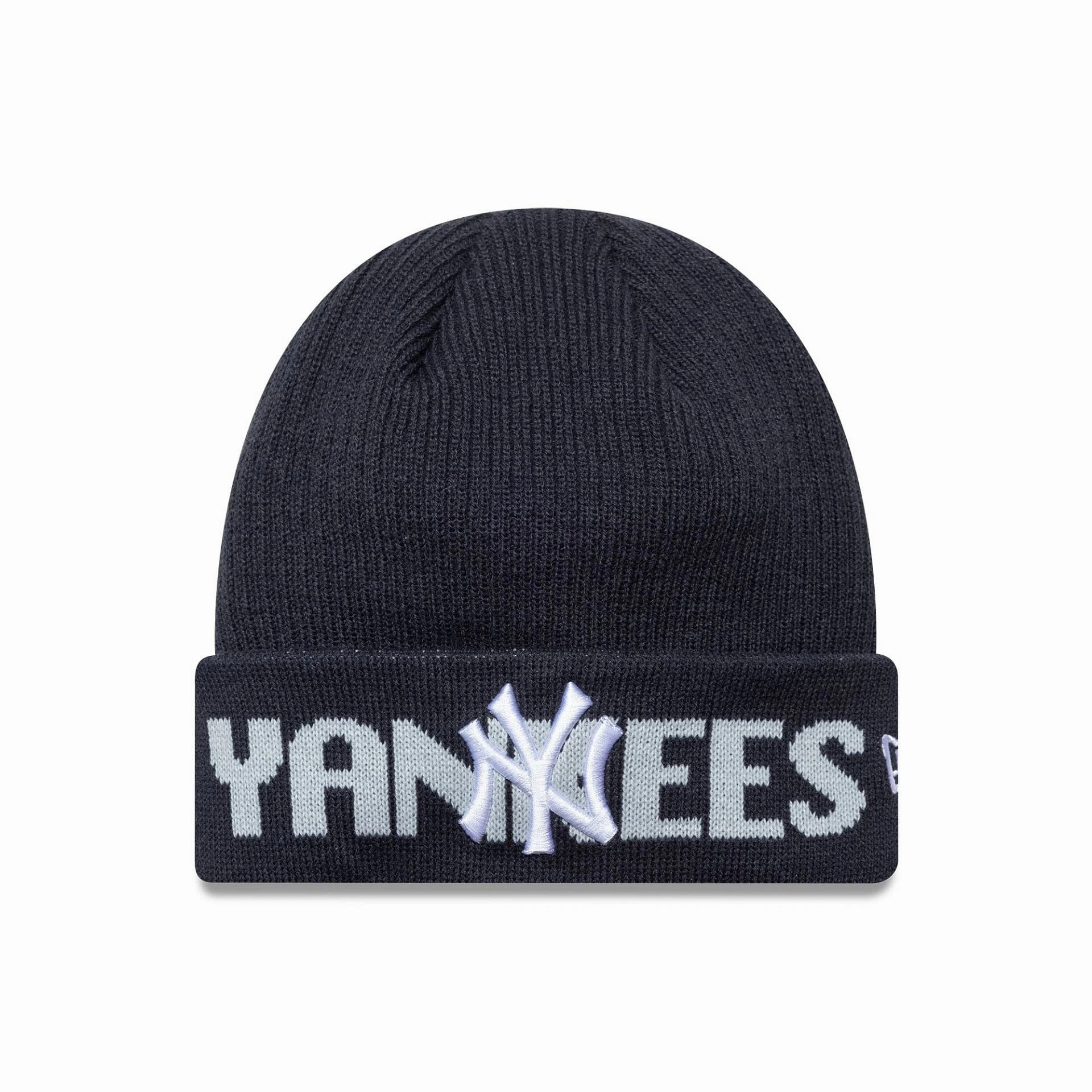 Grab It Now Price Drop Alert New York Yankees Mlb Wordmark Navy Cuff Knit Beanie Hat
