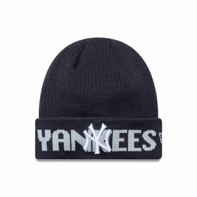 Grab It Now Price Drop Alert New York Yankees Mlb Wordmark Navy Cuff Knit Beanie Hat