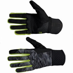 Northwave Power 3 Gel gloves - Camo yellow