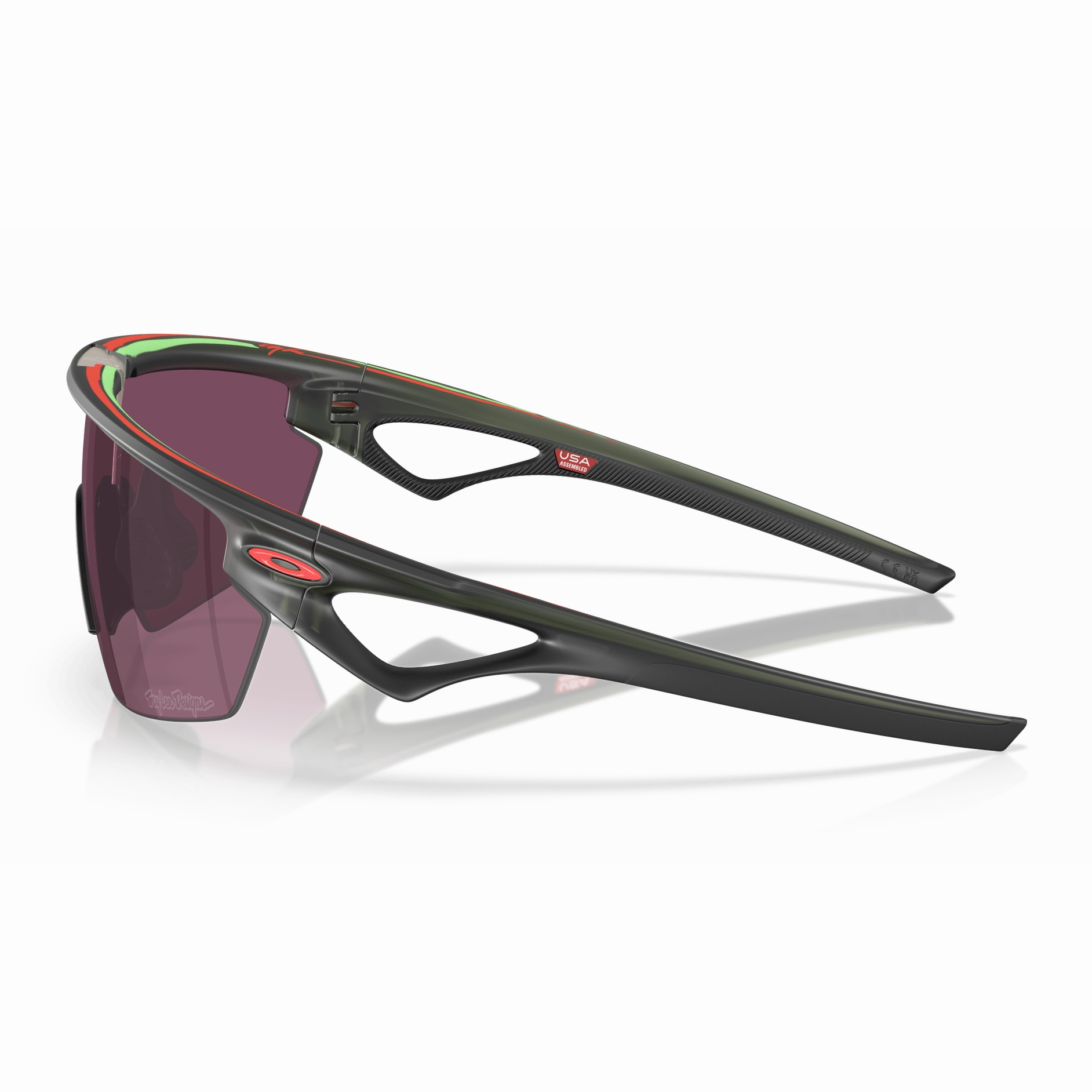 Oakley Sphaera Troy Lee Design sunglasses - Matte Olive Ink Prizm Road Black