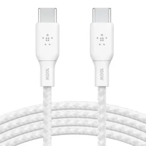 1M Belkin Braided Usb-C To Usb-C Cable White Hot Pick Deal