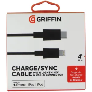 Griffin 4Ft Lightning 8-Pin To Usb-C Charge/Sync Cable - Black Mega Discount Today Special Offer Inside