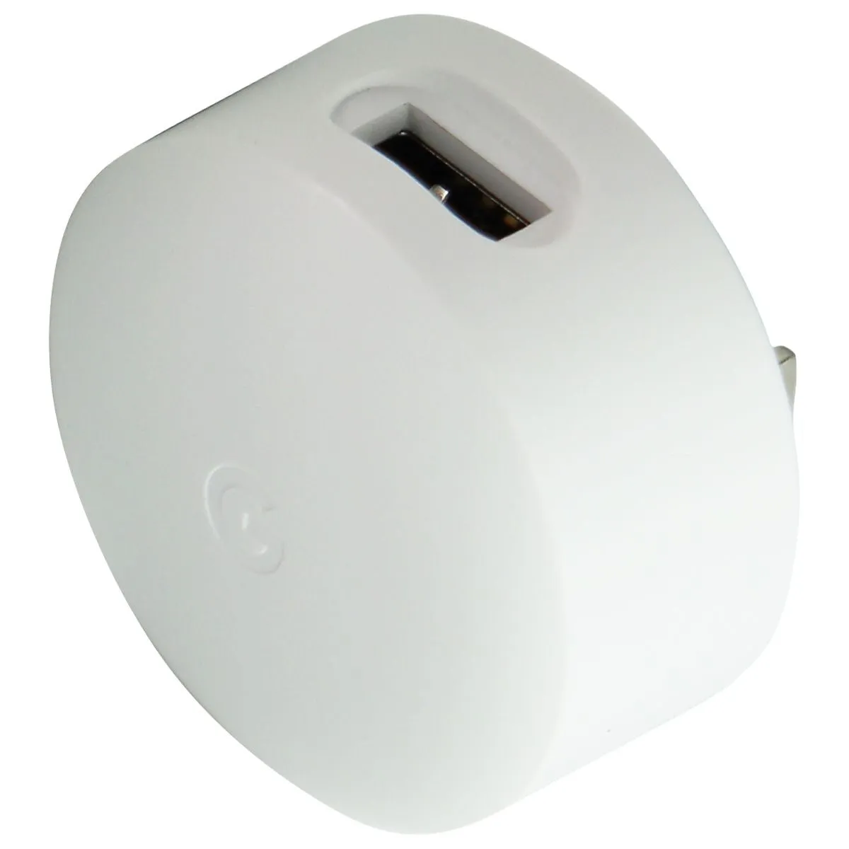 Deal of the Day Google Hub (5V/1.4A) 7W Single Usb Rounded Wall Adapter/Charger - White (A0018)