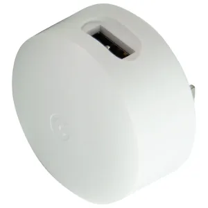 Deal of the Day Google Hub (5V/1.4A) 7W Single Usb Rounded Wall Adapter/Charger - White (A0018)