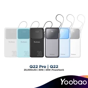 Yoobao Q22 Pro | Q22 20000Mah Digital Display With Built In Cable Powerbank Hot Offer Frenzy Mega Discount Today