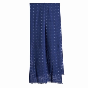 Hot Picks Today Mid Blue Wool And Silk Scarf