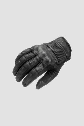 Onyx Black 01  Leather Motorcycle Gloves Price Drop Today