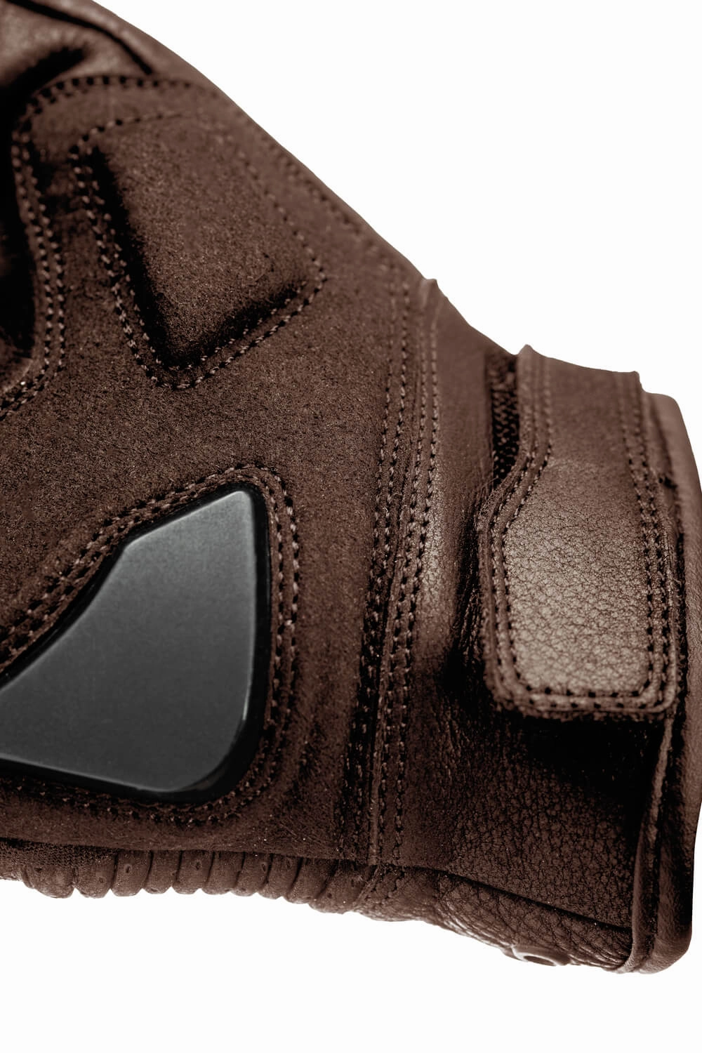 Deal of the Day Onyx Brown 01  Leather Motorcycle Gloves