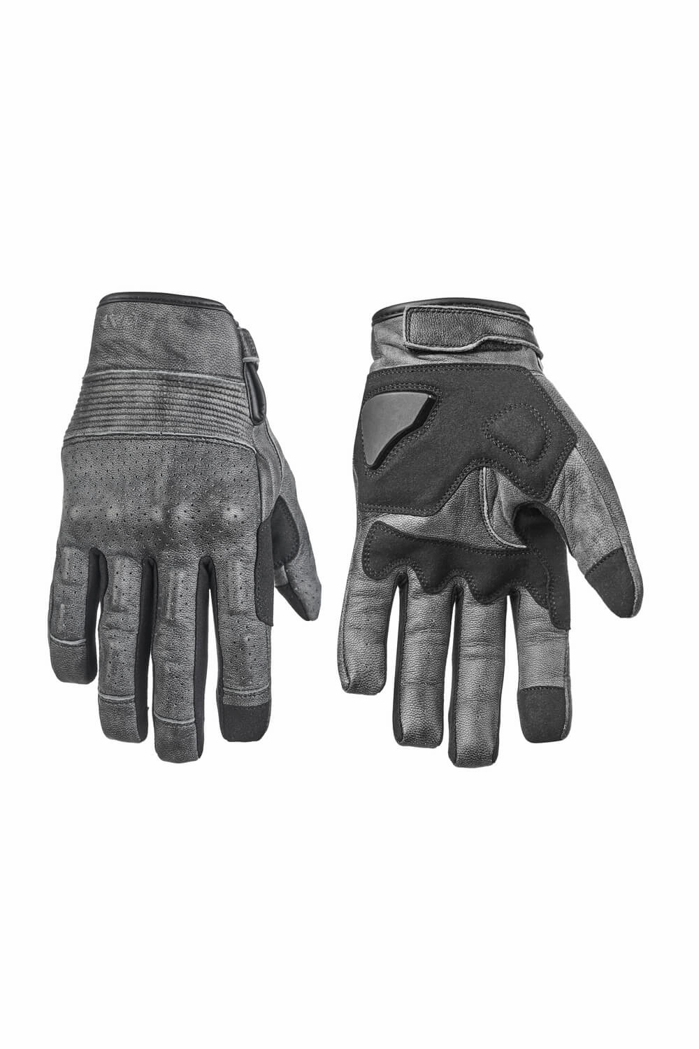 Surprise Discount Today Shop the Best Deals Onyx Grey 01  Leather Motorcycle Gloves