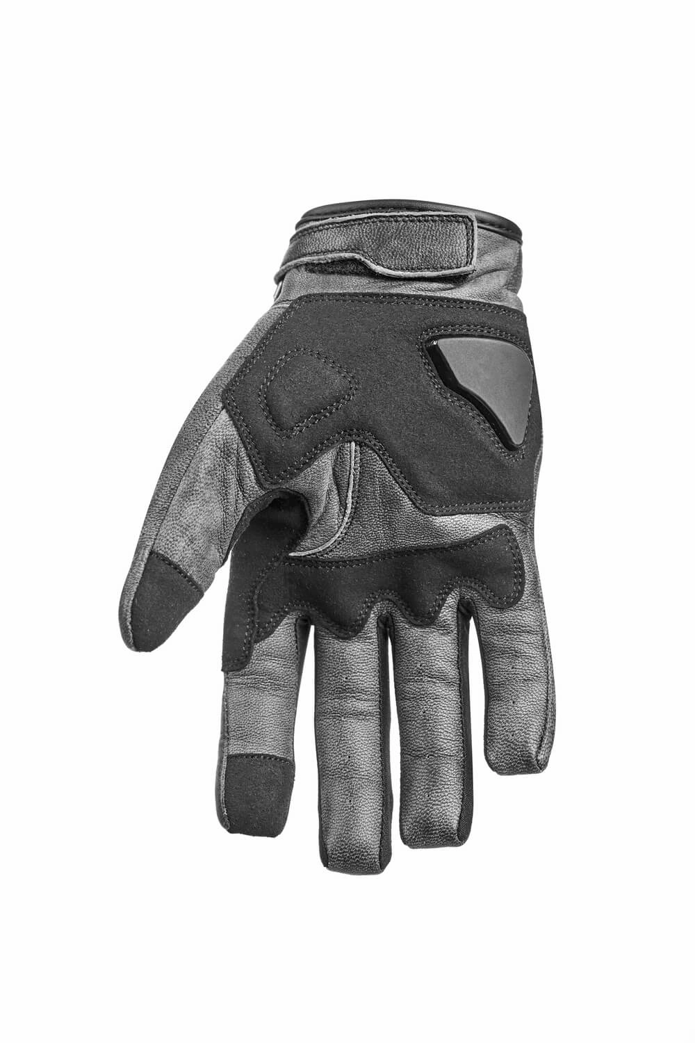 Onyx Grey 01  Leather Motorcycle Gloves Hot Discount Deal