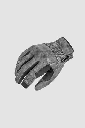 Onyx Grey 01  Leather Motorcycle Gloves Price Slash Today