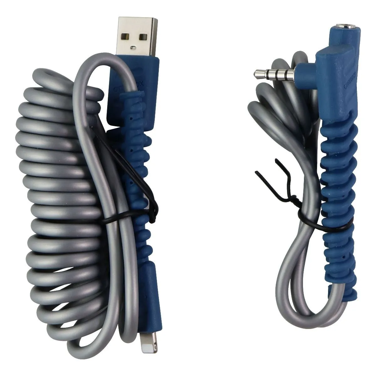 Otterbox Easygrab Lightning 8-Pin Charging & Audio Cable - Blue/Gray Clearance Sale