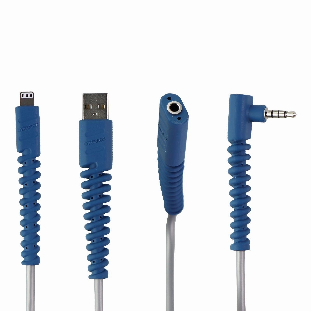 Best Price Today Save Today Only Otterbox Easygrab Lightning 8-Pin Charging & Audio Cable - Blue/Gray