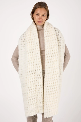 Trending Offer Today Oversized Knit Scarf In Panna
