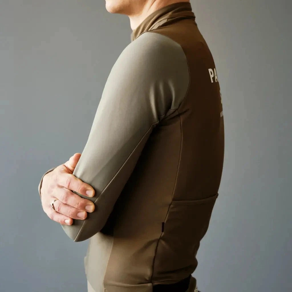 Pas Normal Studios Essential Thermal long sleeve jersey - Brown