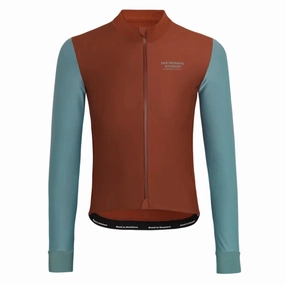 Pas Normal Studios Essential Thermal long sleeve jersey - Brown Blue