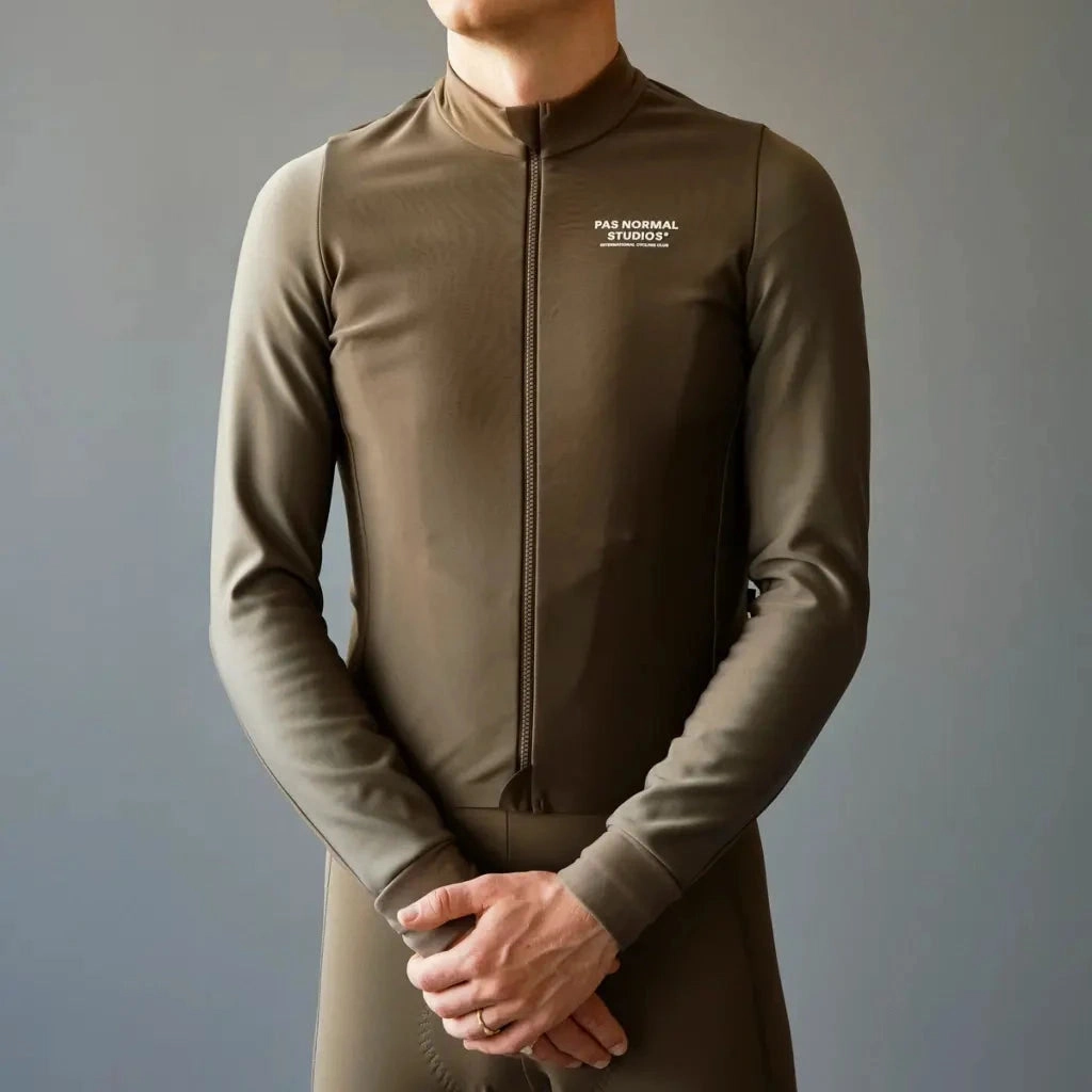 Pas Normal Studios Essential Thermal long sleeve jersey - Brown