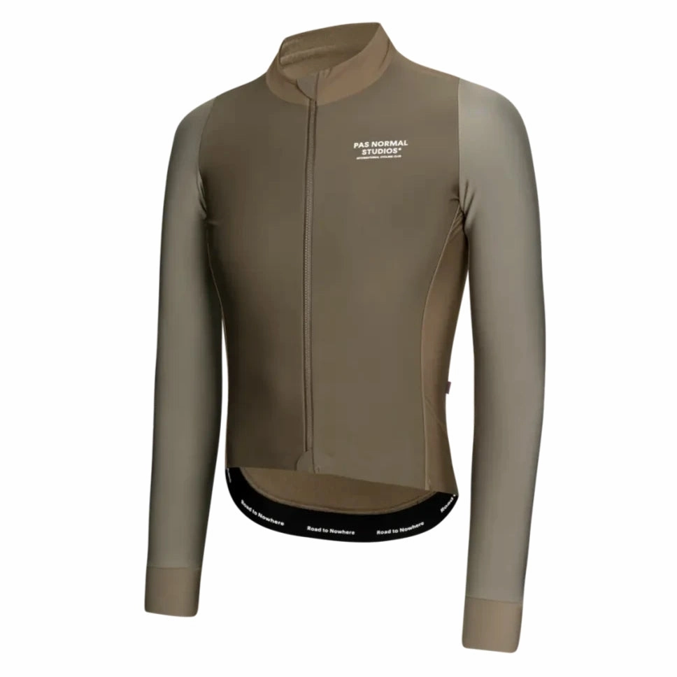 Pas Normal Studios Essential Thermal long sleeve jersey - Brown