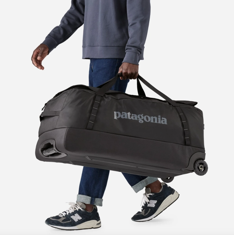 Patagonia 100L Matte Black Hole Wheeled Duffel Bag Last Chance Offer