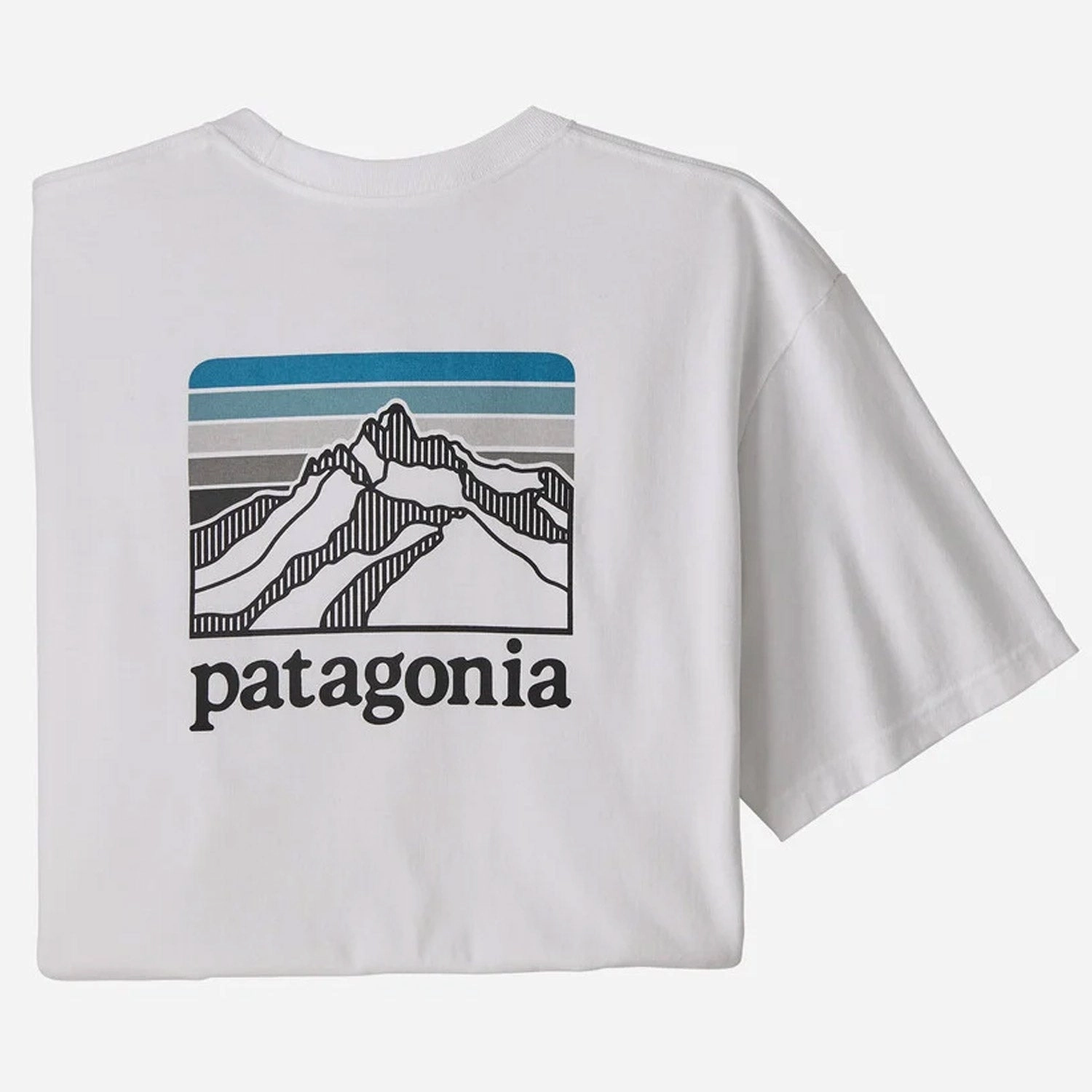 Patagonia Line Logo Ridge Pocket Responsibili T-Shirt - White